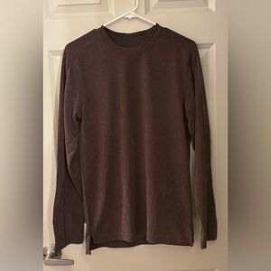 Royal Robbins Men’s Tencel Soft Textured Long Sleeve Tee, Brown, S